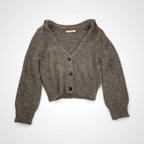 BACCA バッカ / アルパカラメミックス セーラーカラーVネックカーディガン 参考定価：26,000+tax SIZE:S