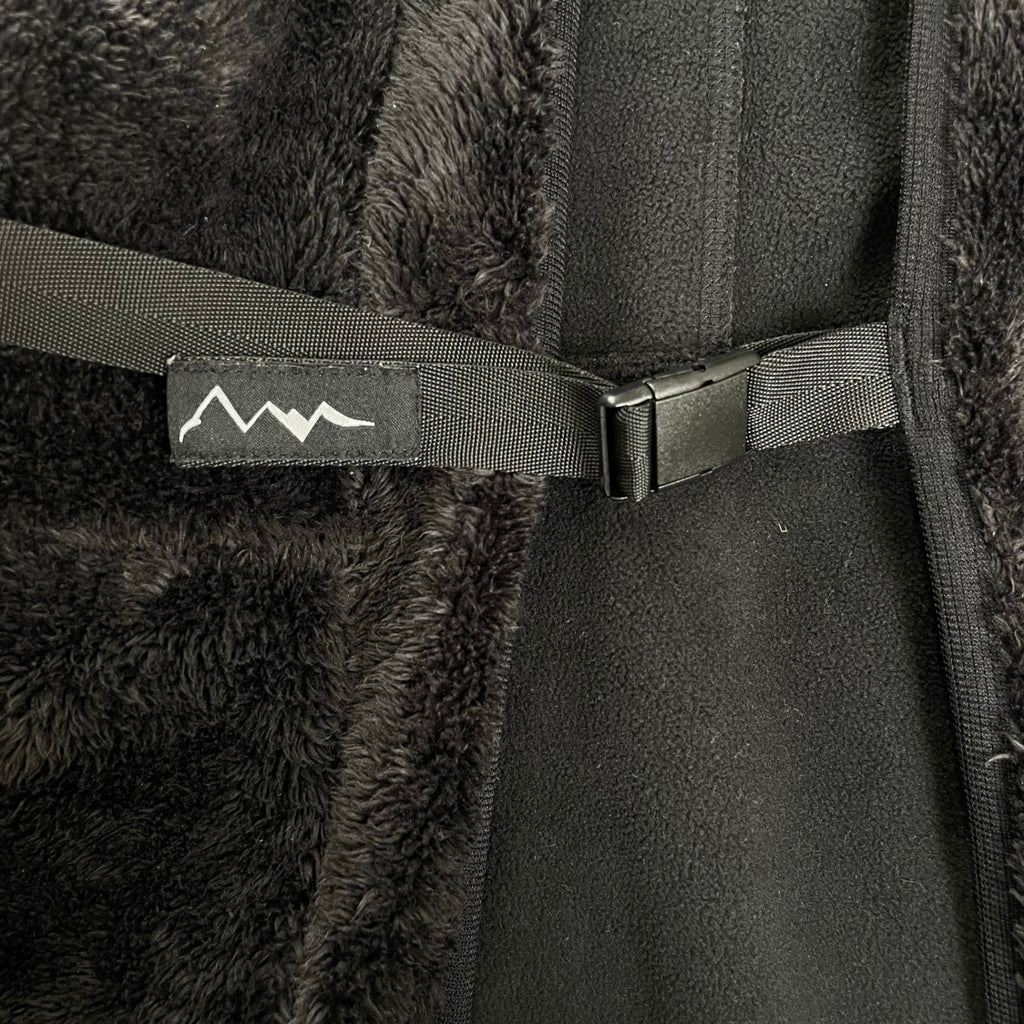 MANASTASH マナスタッシュ / 半纏フリースジャケット キモノ ブラック  SIZE:M