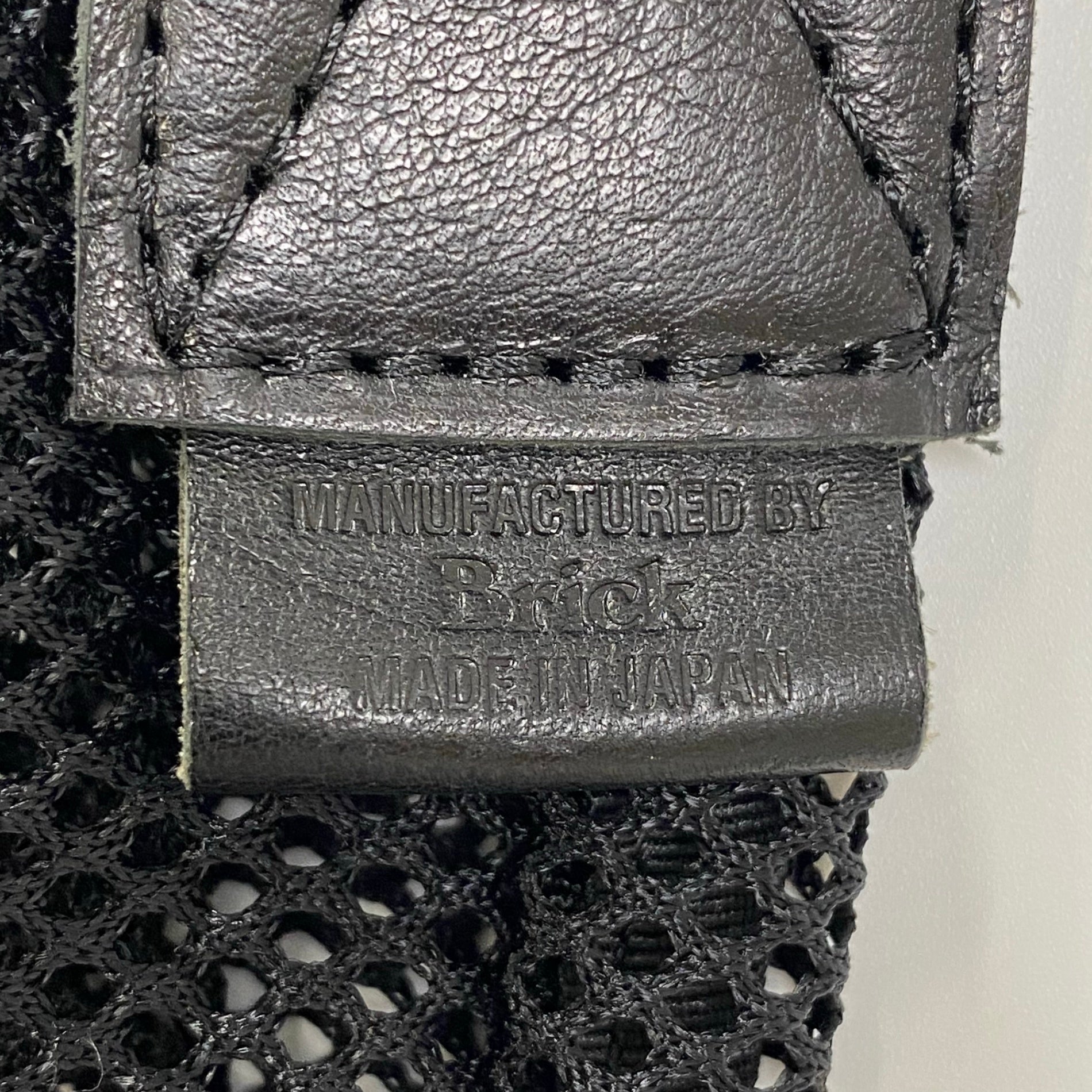Brick ブリック / Mesh Zip Shoulder Bag メッシュ レザー ショルダーバッグ 日本製