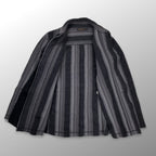 03AW Undercoverism アンダーカバイズム / アーカイブ paper doll期 再構築ブランケットシャツ グレー×ブラック SIZE：L