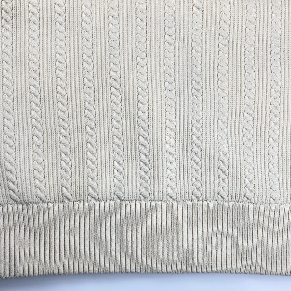 Setinn セットイン BEAMS / Ceremony Knit セレモニーニット チルデン ケーブルニット 参考定価：20,000+tax SIZE：XL