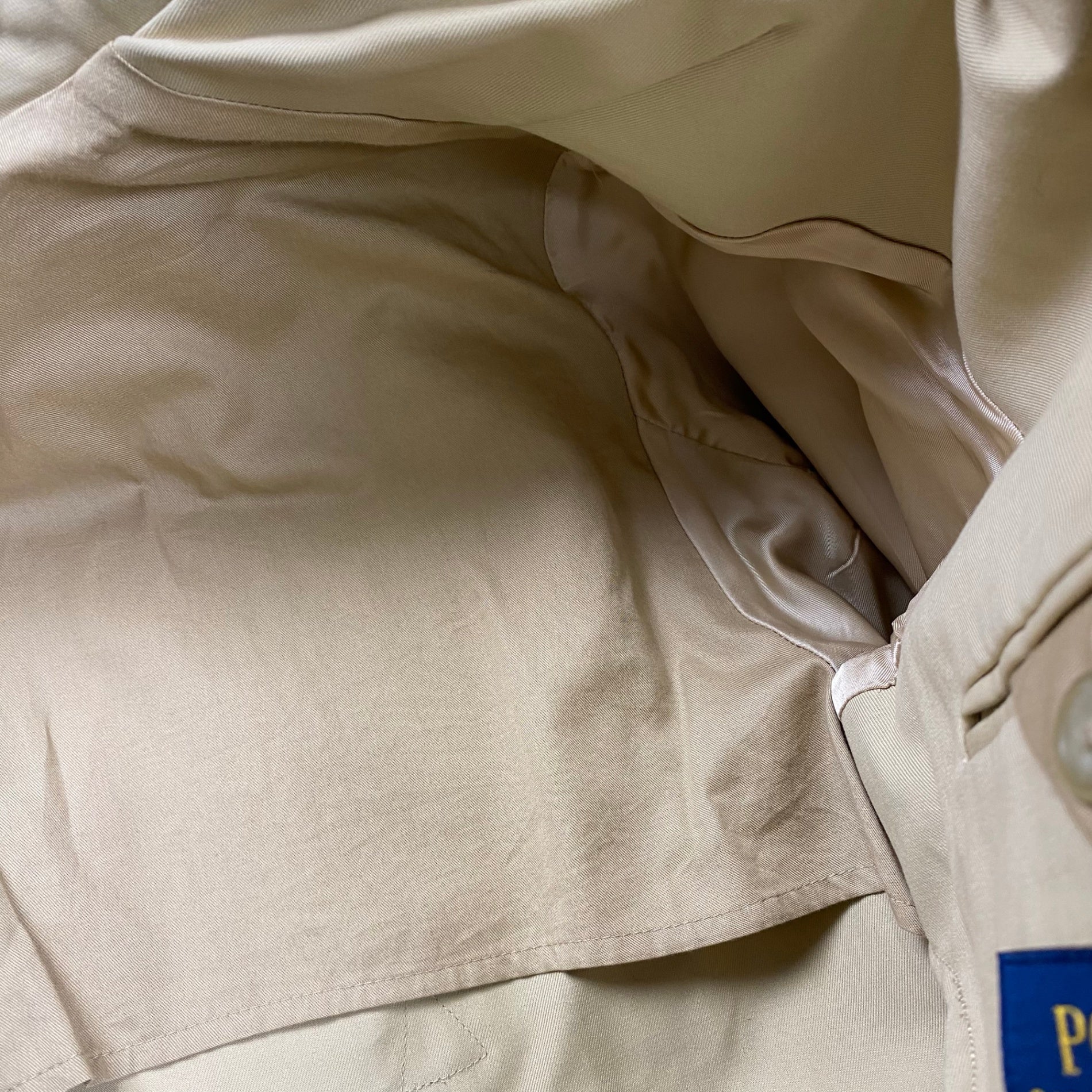 POLO RALPH LAUREN ポロ ラルフローレン / 100％コットンギャバ トレンチコート Dカン ガーメントカバー付 参考定価：89,000+tax SIZE:S