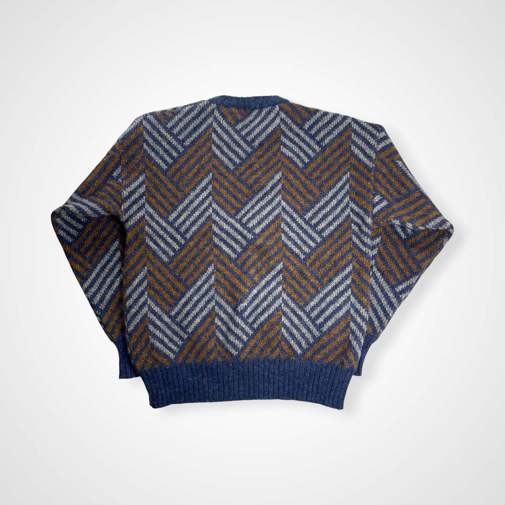 ALAN FLUSSER アランフラッサー / シェットランドウールニット MADE IN SCOTLAND SIZE:L