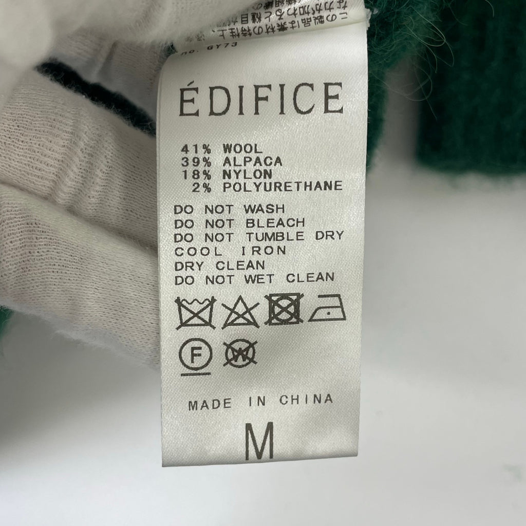 EDIFICE / スリアルパカミックス クルーネックニット 参考定価：15,000+tax SIZE:M