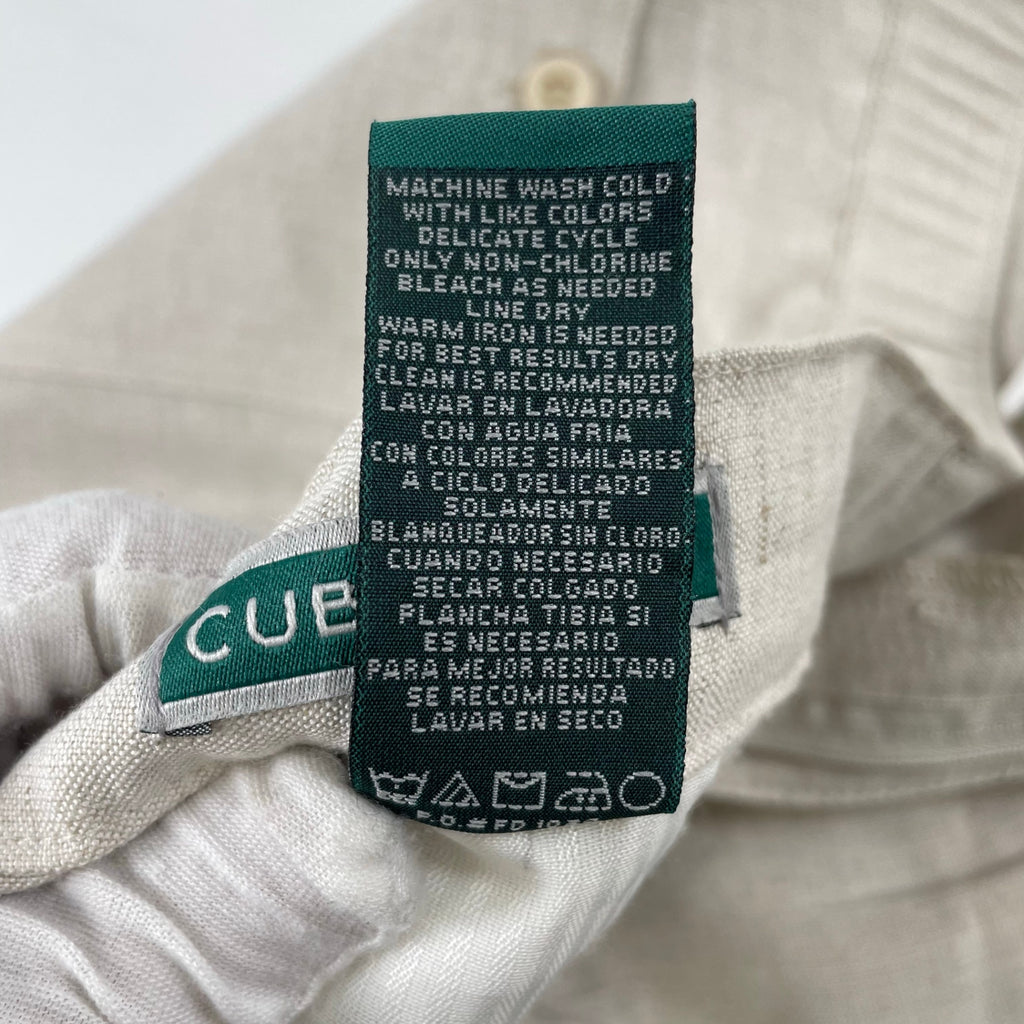 CUBAVERA / 90sリネンレーヨンスラックス SIZE:M