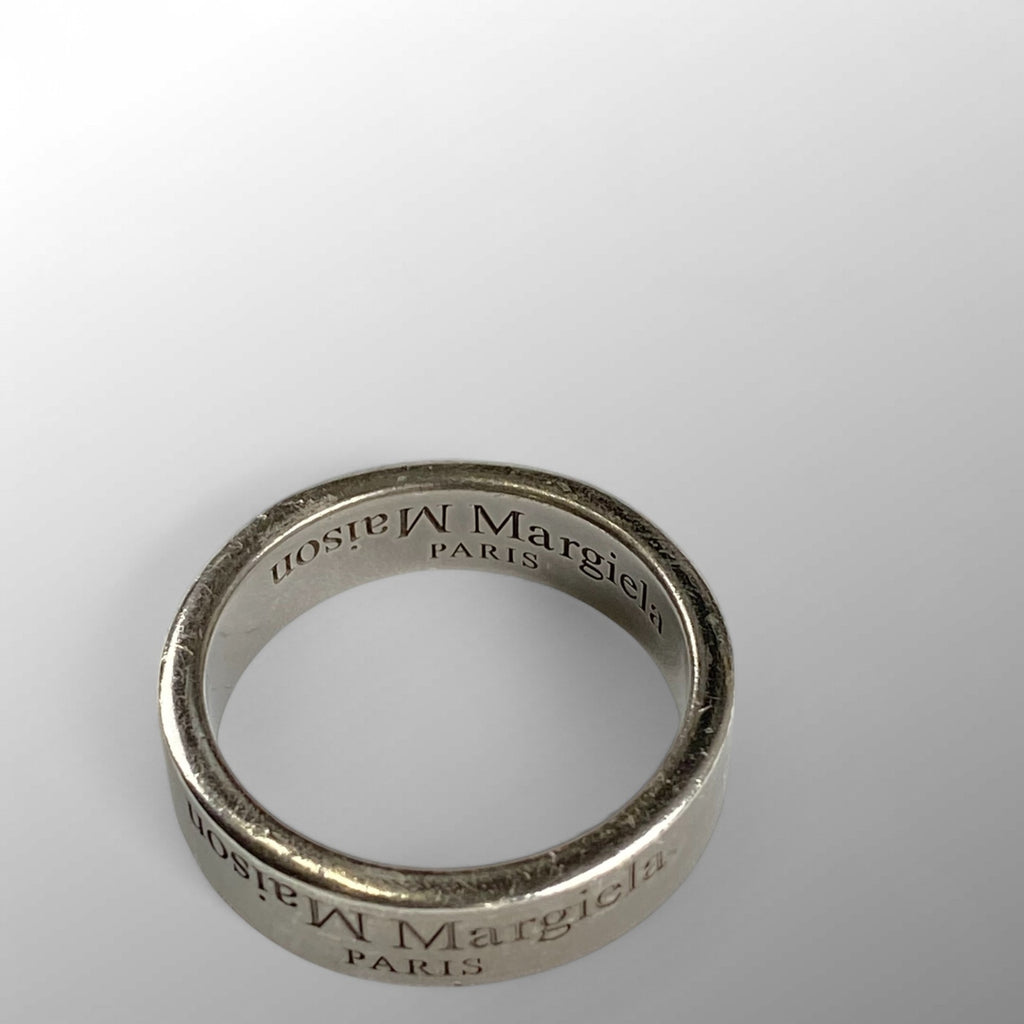 【クリーニング済】 Maison Margiela メゾンマルジェラ / Reverse Logo Ring リバースロゴ リング SIZE：20号