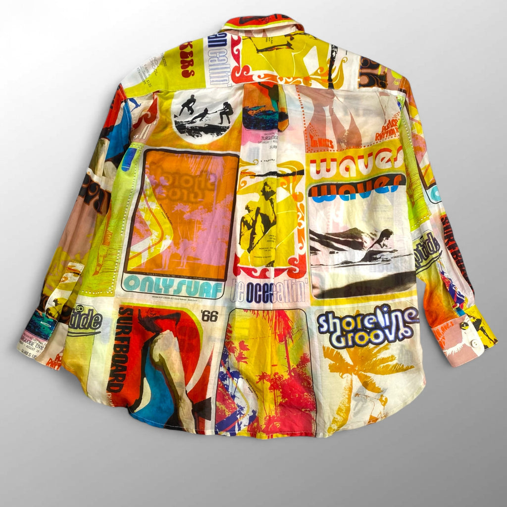 【ユニセックス】 ZIMMERMANN ジマーマン / ヴィンテージサーフ コットンシルク シャツ 参考定価：100,000程度