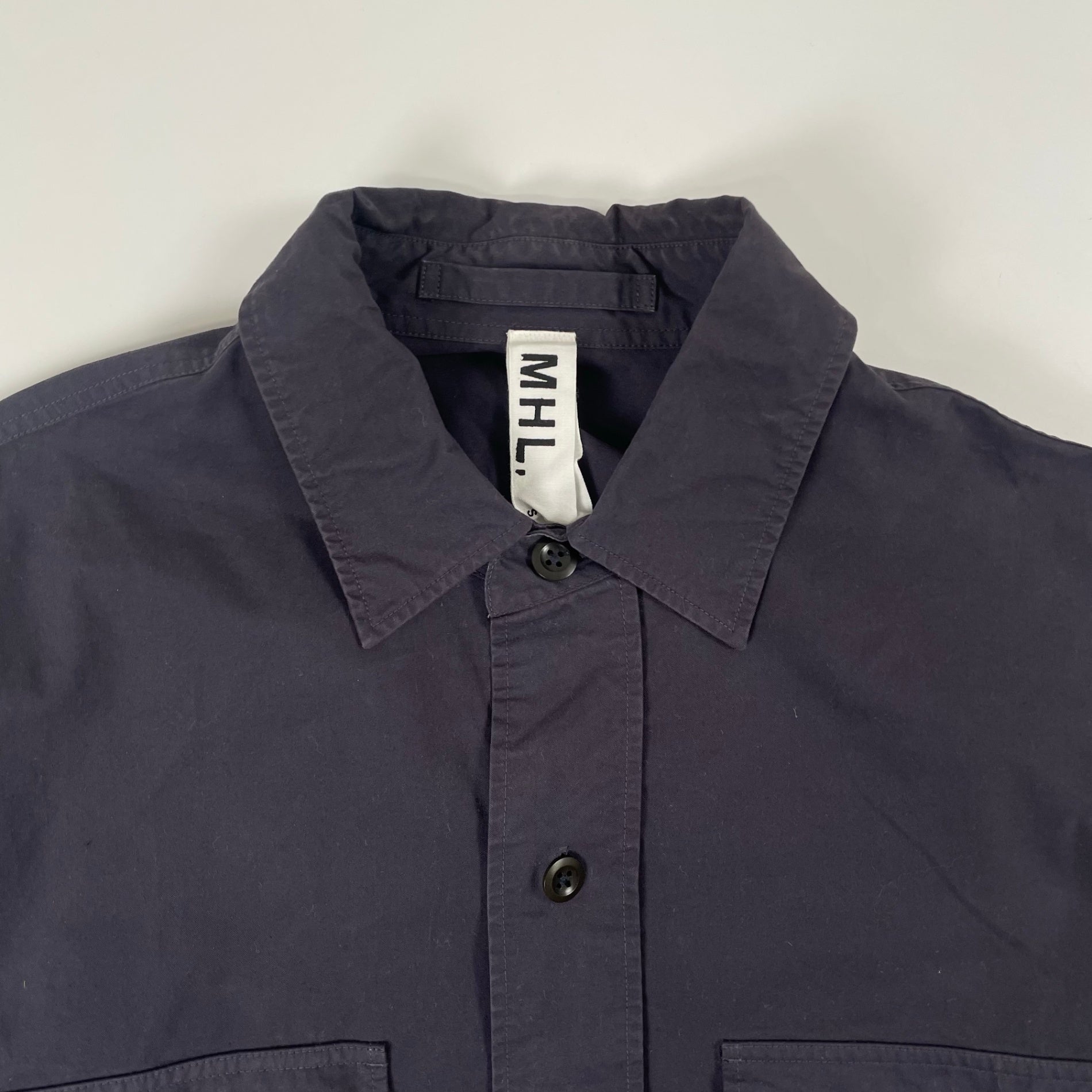 MHL. / 日本製 ダブルポケットシャツ 参考定価：32,000程度 SIZE:S