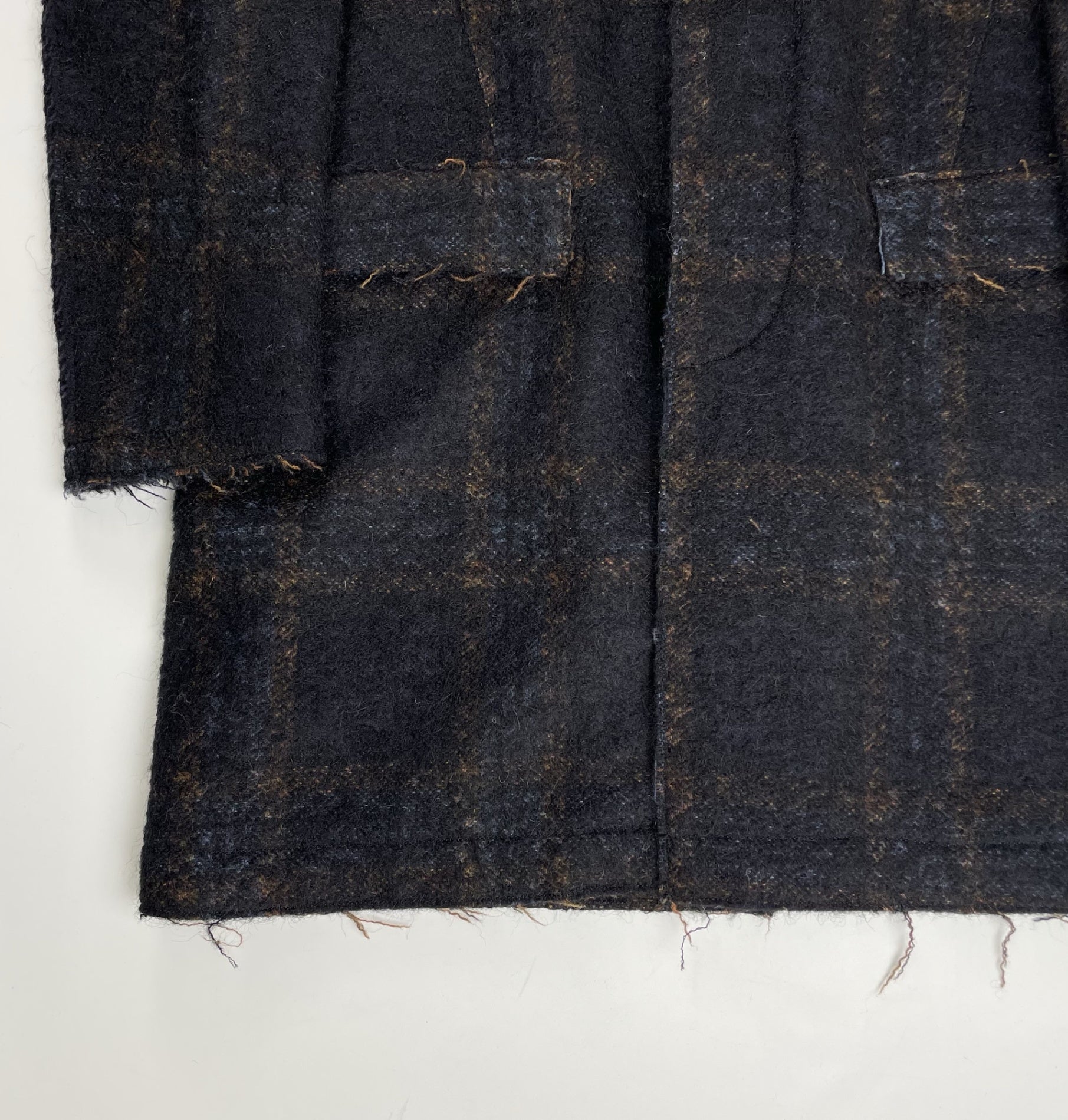 Edition エディション / 縮絨 チェック柄コート 参考定価：60,000程度 SIZE:1