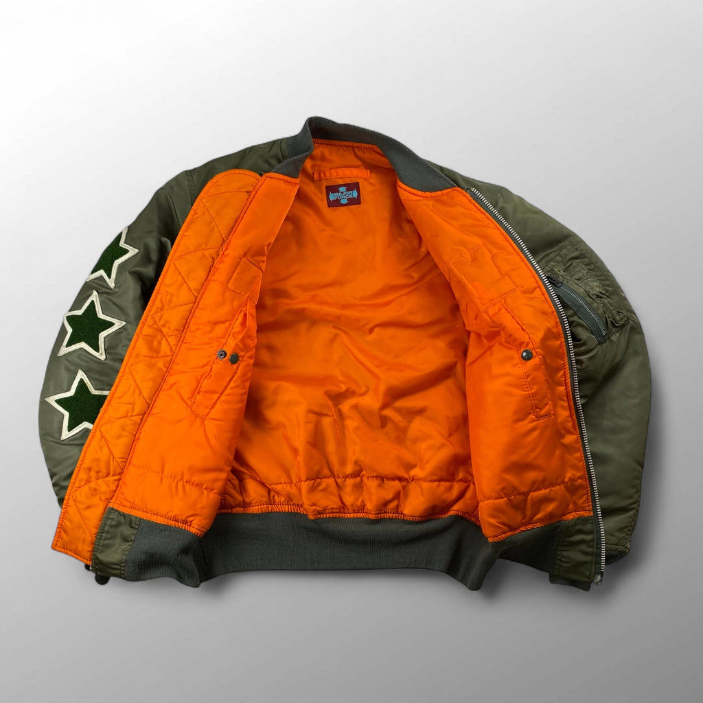 藤原ヒロシ MAJOR FORCE メジャーフォース / 10th Anniversary MA-1 ジャケット SIZE:medium-tall