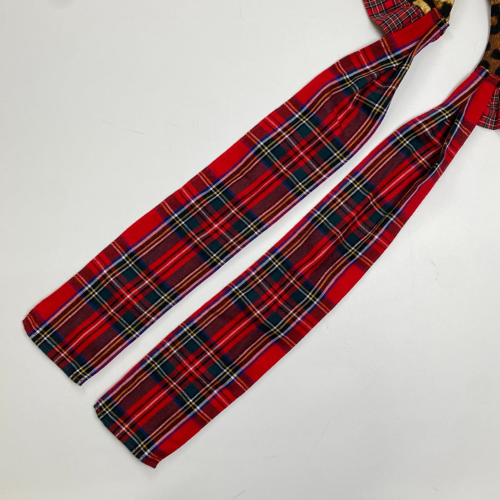 HEIHEI ヘイヘイ / レオパード×チェック 付け襟 原宿系 加藤翔平