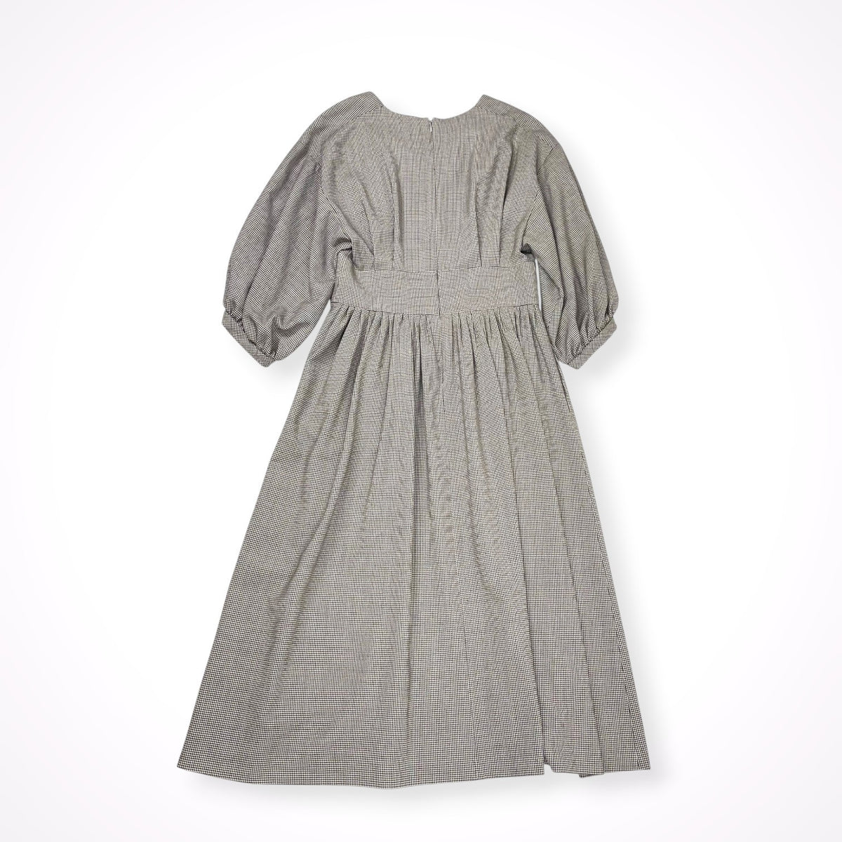 VERMEIL par IENA / P/Ryツイルウエストシェイプ パフスリーブワンピース 参考定価：25,000+tax