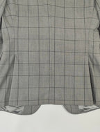 CC COLLECTION CORNELIANI / バージンウール チェック柄スーツ 参考定価：160,000程度 SIZE:46