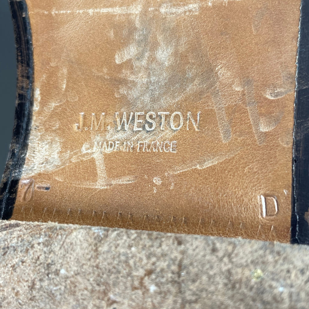 J.M.WESTON ジェイエムウエストン / 180シグネチャースウェードローファー OAK ROOMシューツリー付 極美品 参考定価：142,000+tax SIZE：7/D(27cm程度)