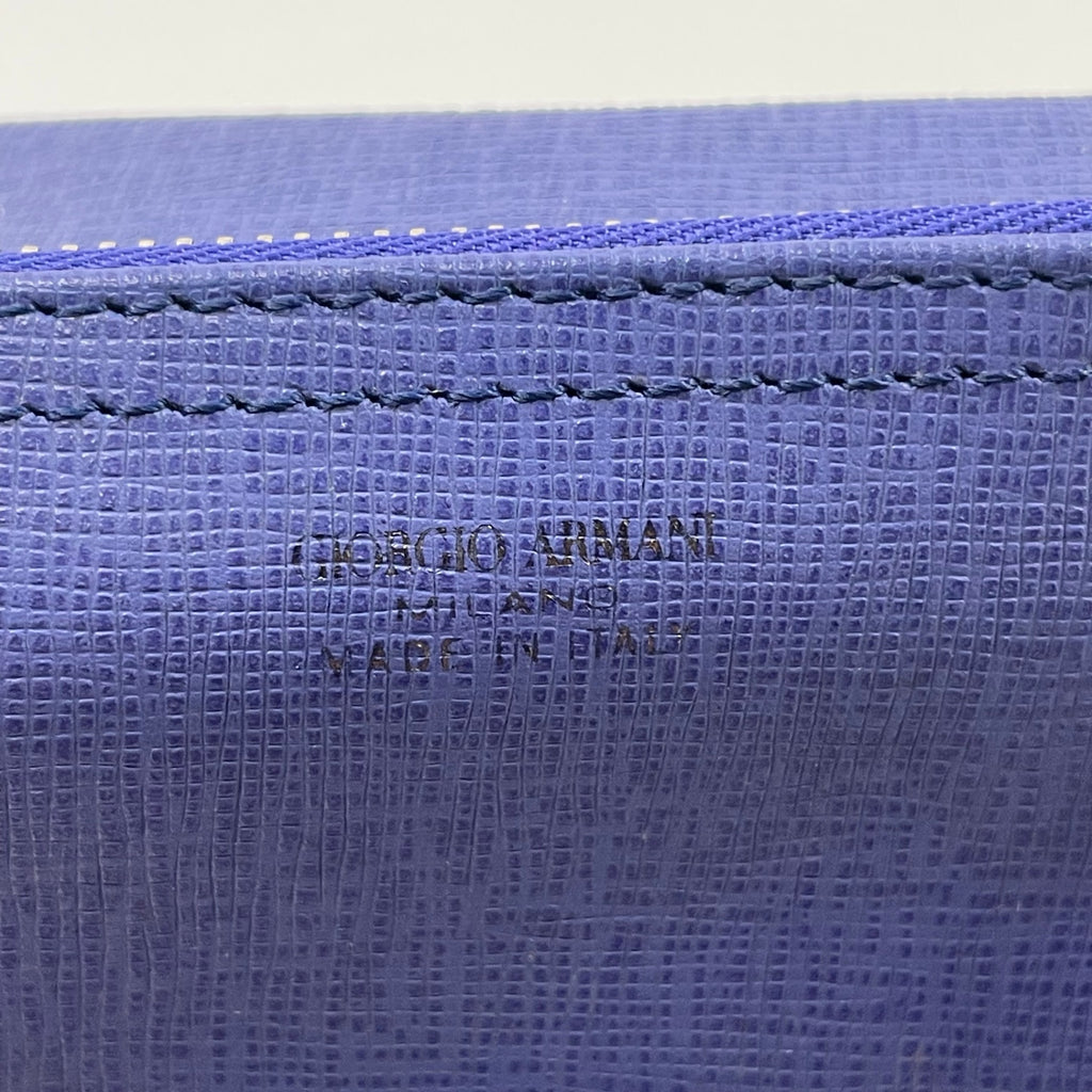 GIORGIO ARMANI ジョルジオ アルマーニ / PORTA TRUCCHI SAFFIANO トラベルポーチ タグ付 参考定価：120,000程度