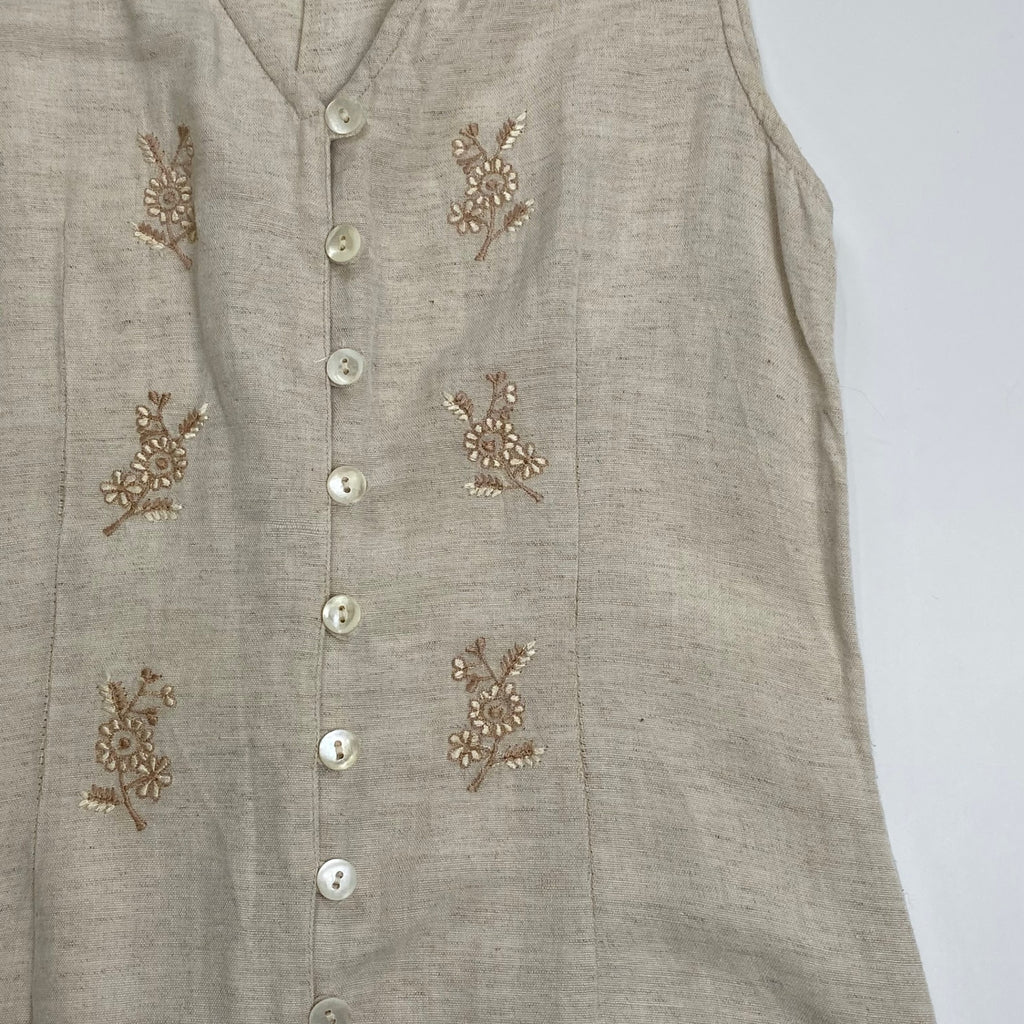 VINTAGE ヴィンテージ / コットンリネンMIX ヴィンテージワンピース SIZE：M