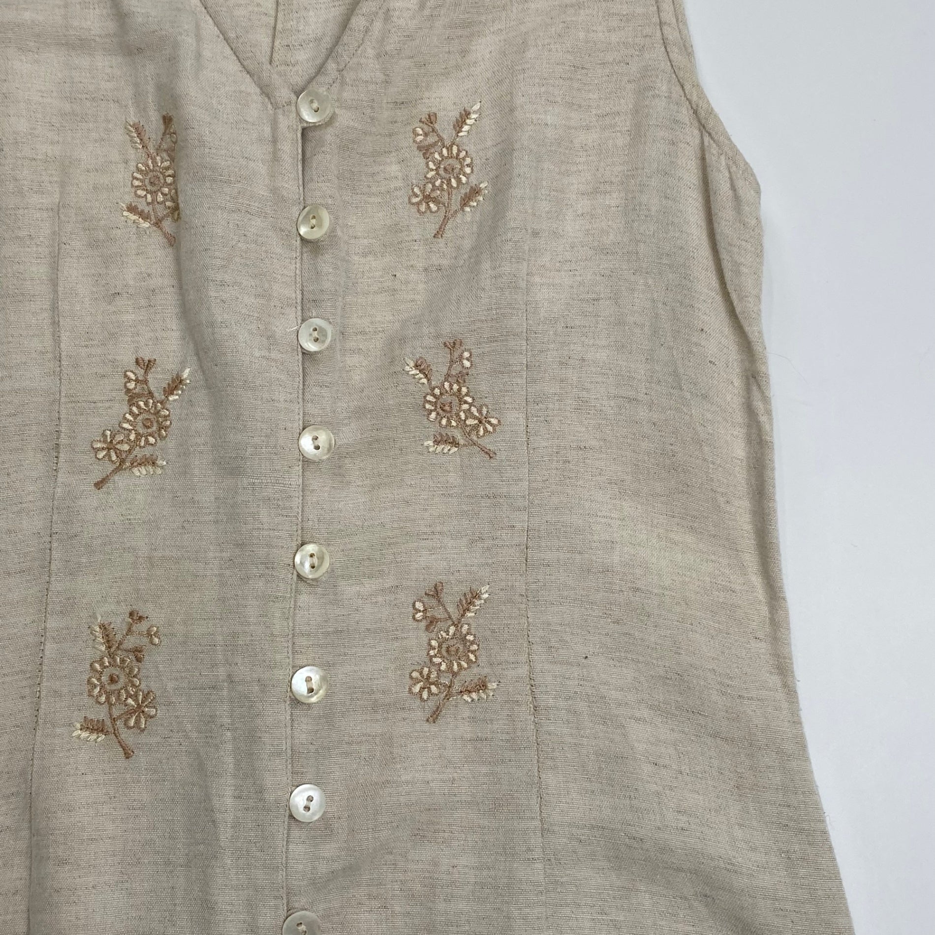 VINTAGE ヴィンテージ / コットンリネンMIX ヴィンテージワンピース SIZE：M