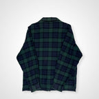 XLARGE エックスラージ / 旧タグ オープンカラーネルシャツ ブラックウォッチ SIZE：L