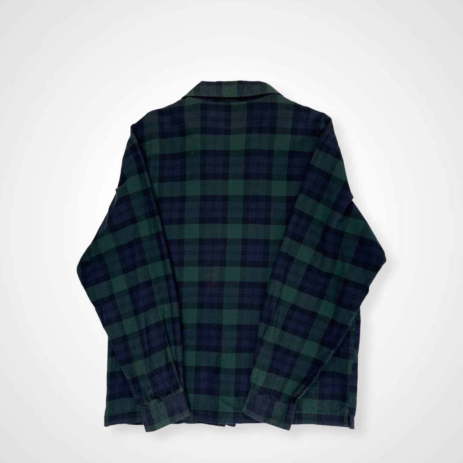 XLARGE エックスラージ / 旧タグ オープンカラーネルシャツ ブラックウォッチ SIZE：L