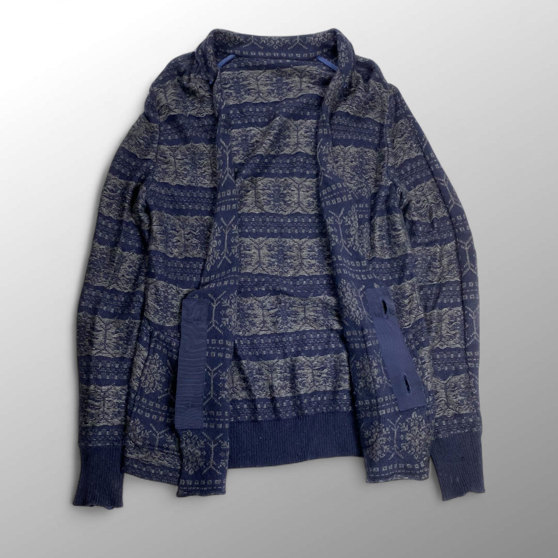 2010年 sacai サカイ / ノルディック カーディガン ニットジャケット 参考定価：45,000程度 SIZE:1