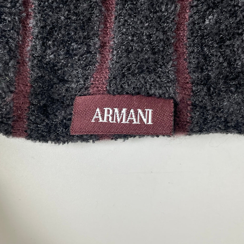ARMANI COLLEZIONI / ベロアボーダーニット SIZE:44