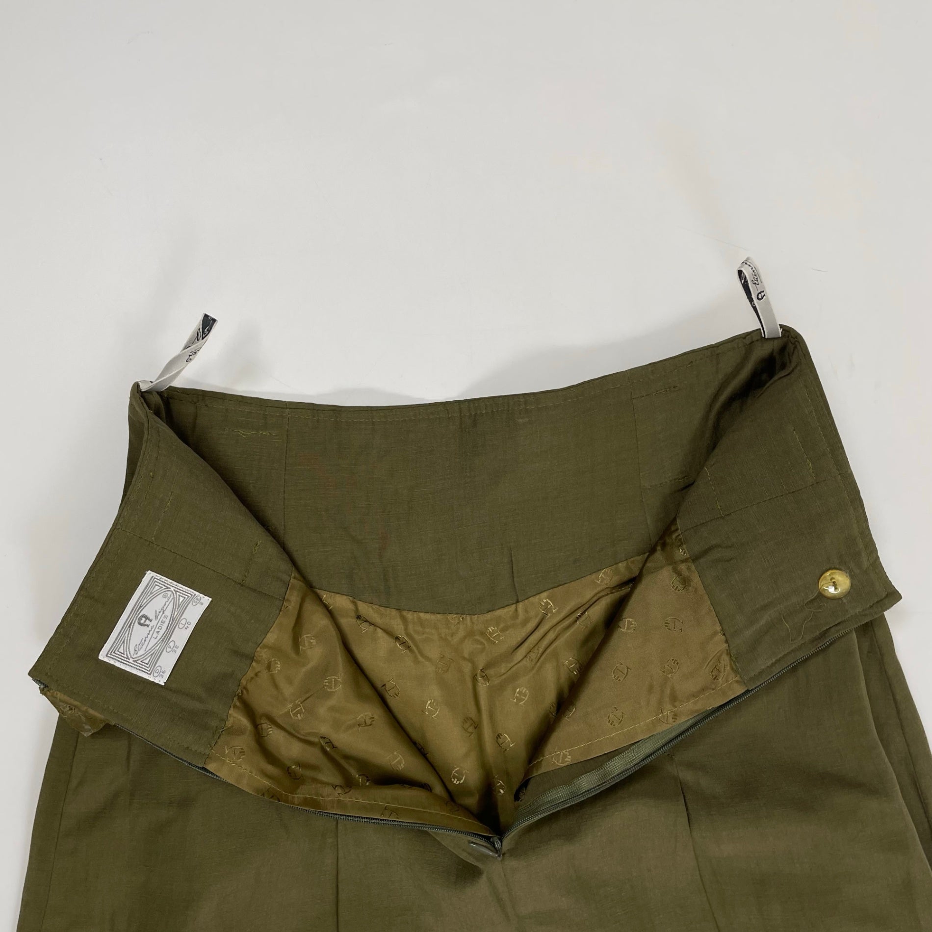 VINTAGE / ヴィンテージシルクリネンスカート 参考定価：50,000程度 SIZE:40