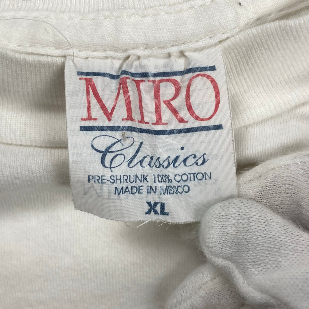 95年 VINTAGE ヴィンテージ / 「野茂英雄」 TORNADO NOMO TEE Dodgers ドジャース ホワイト SIZE：XL