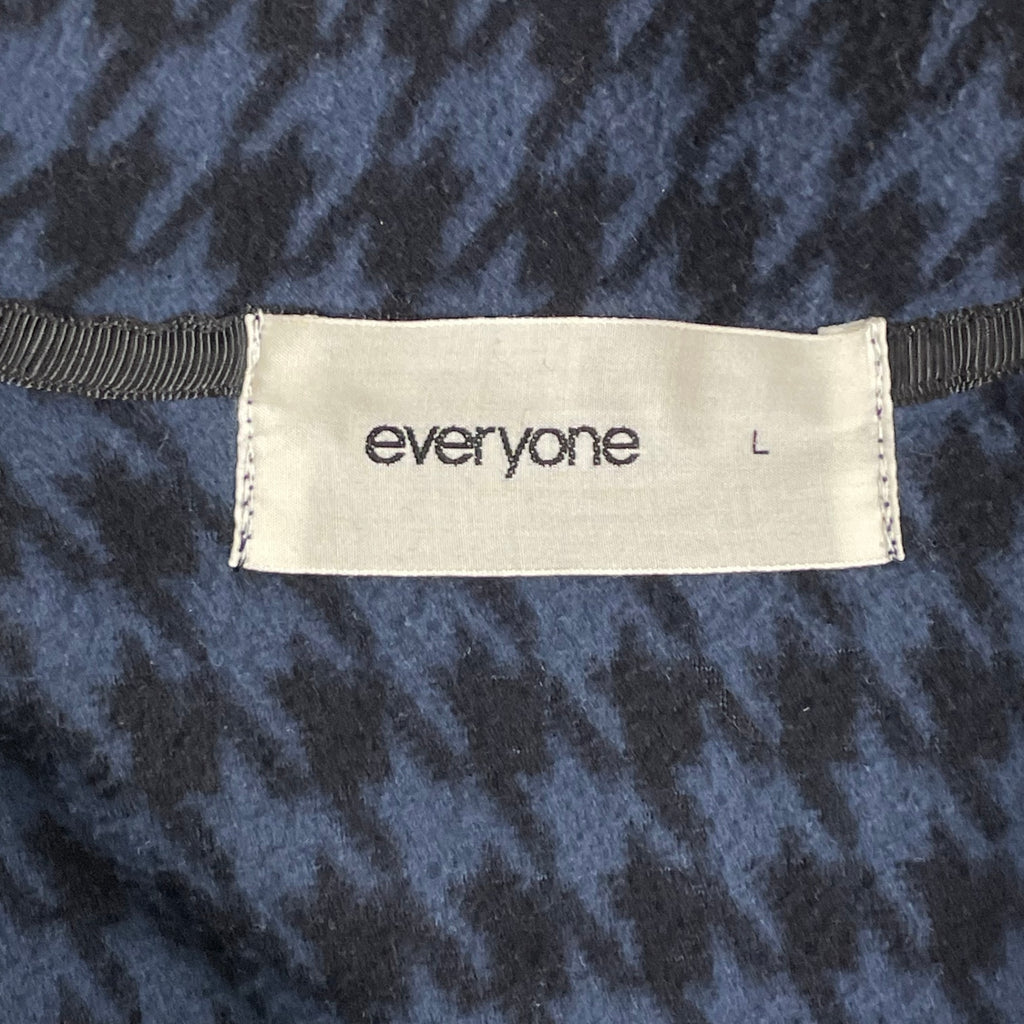everyone / houndstooth snap pullover fleece 参考定価：32,000+tax SIZE:L