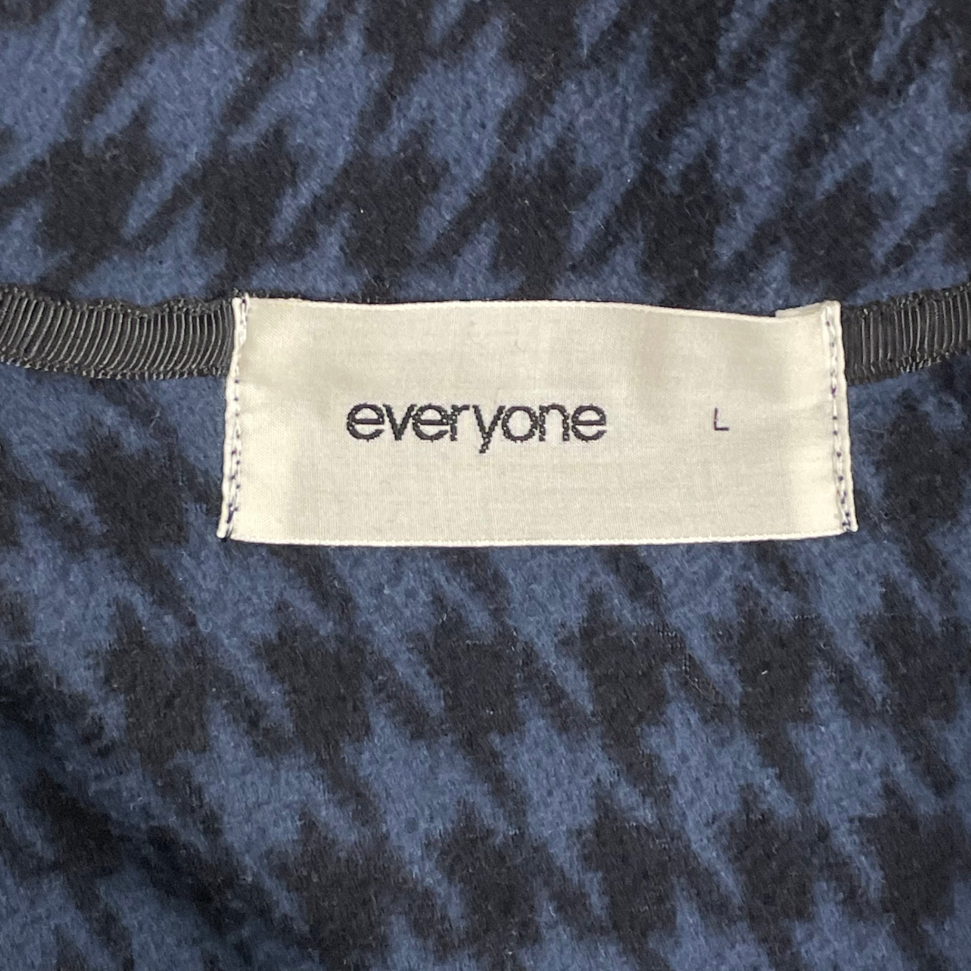 everyone / houndstooth snap pullover fleece 参考定価：32,000+tax SIZE:L
