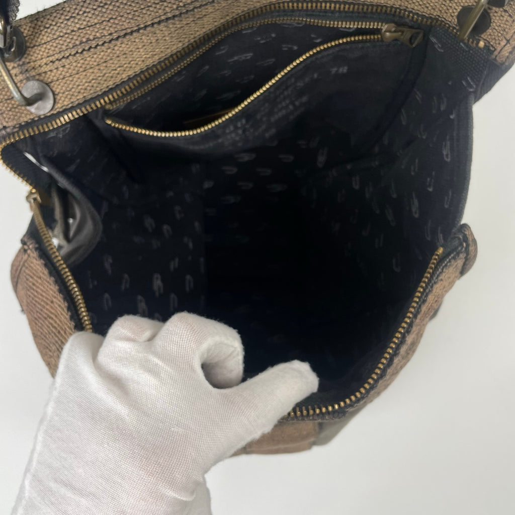 DIESEL / ヴィンテージキャンバスショルダーバッグ ブラック