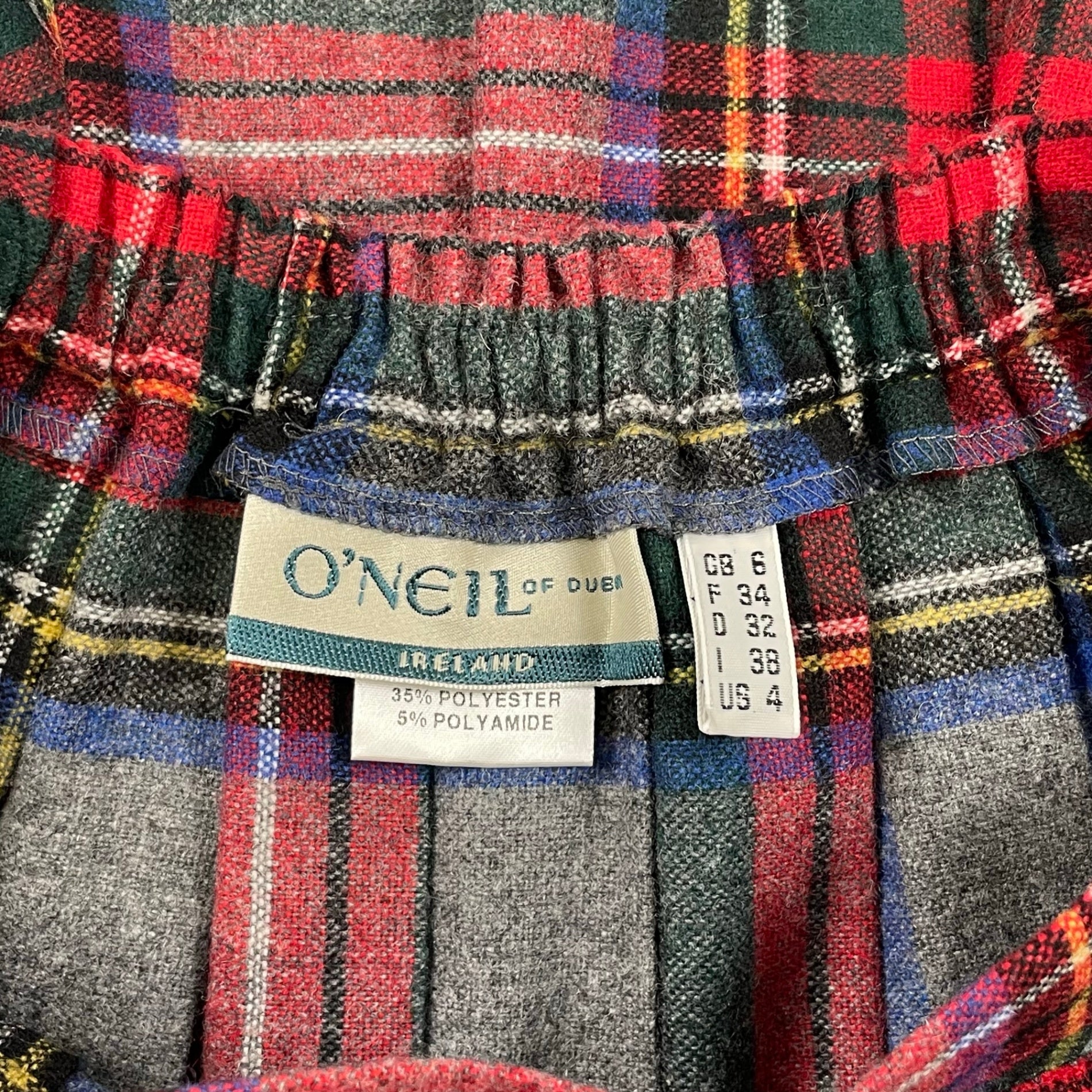 O’NEIL OF DUBLIN / 両ベルトキルトスカート 参考定価：30,000程度 SIZE：38