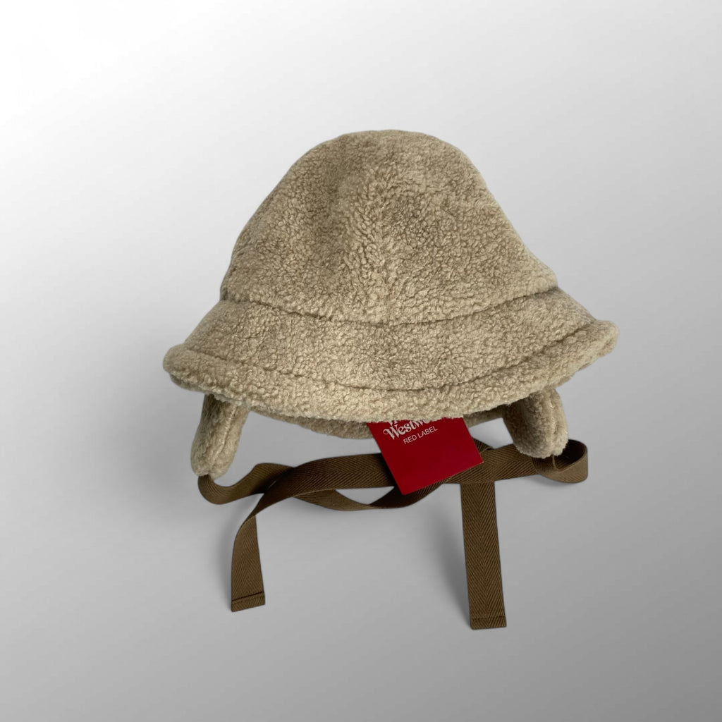 【未使用品】 Vivienne Westwood RED LABEL ヴィヴィアン ウエストウッド / オーブ刺繍 リサイクルポリエステルボアハット 参考定価：18,000+tax 頭囲：約57cm