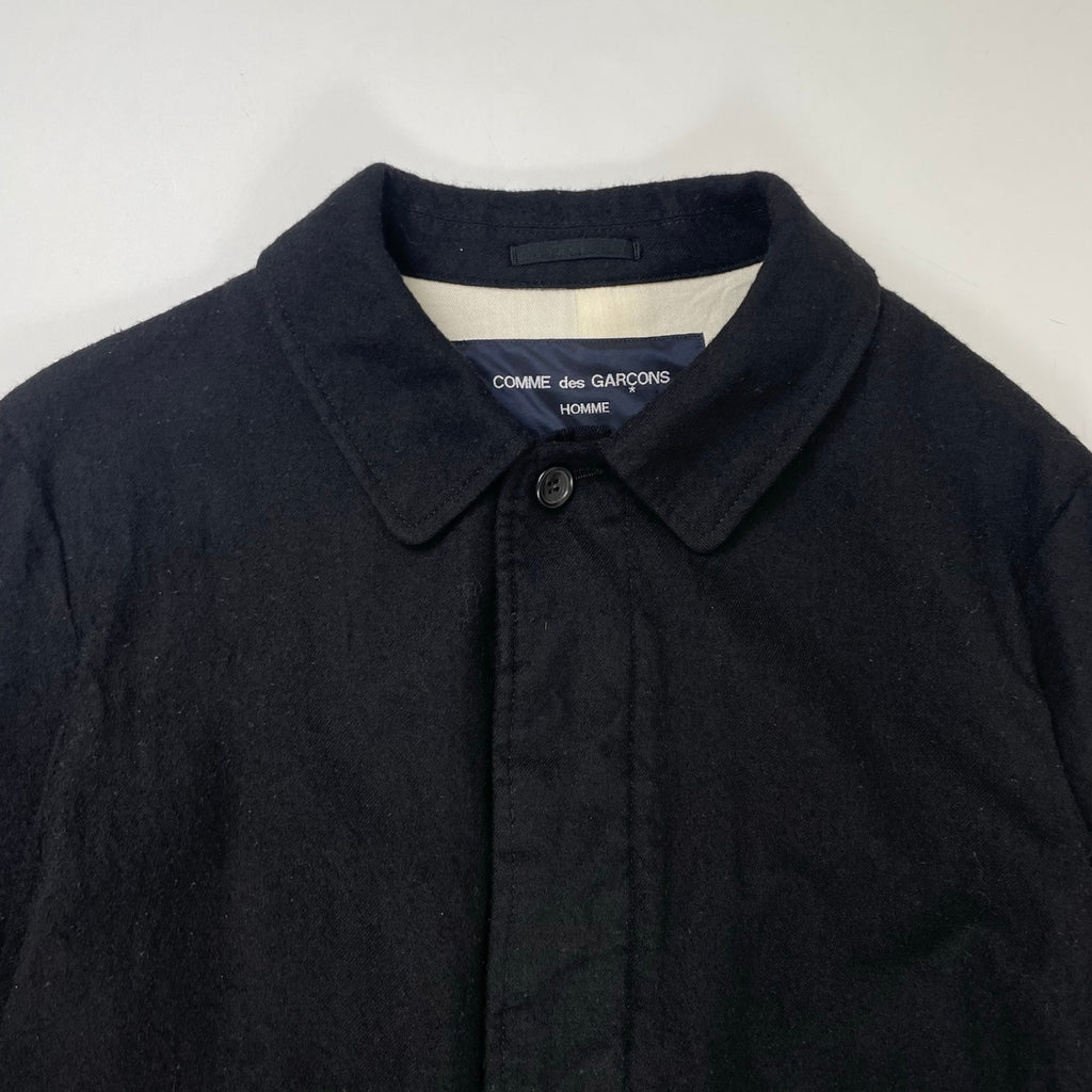 COMME des GARCONS HOMME / ウール縮絨バルマカーンコート SIZE:XS