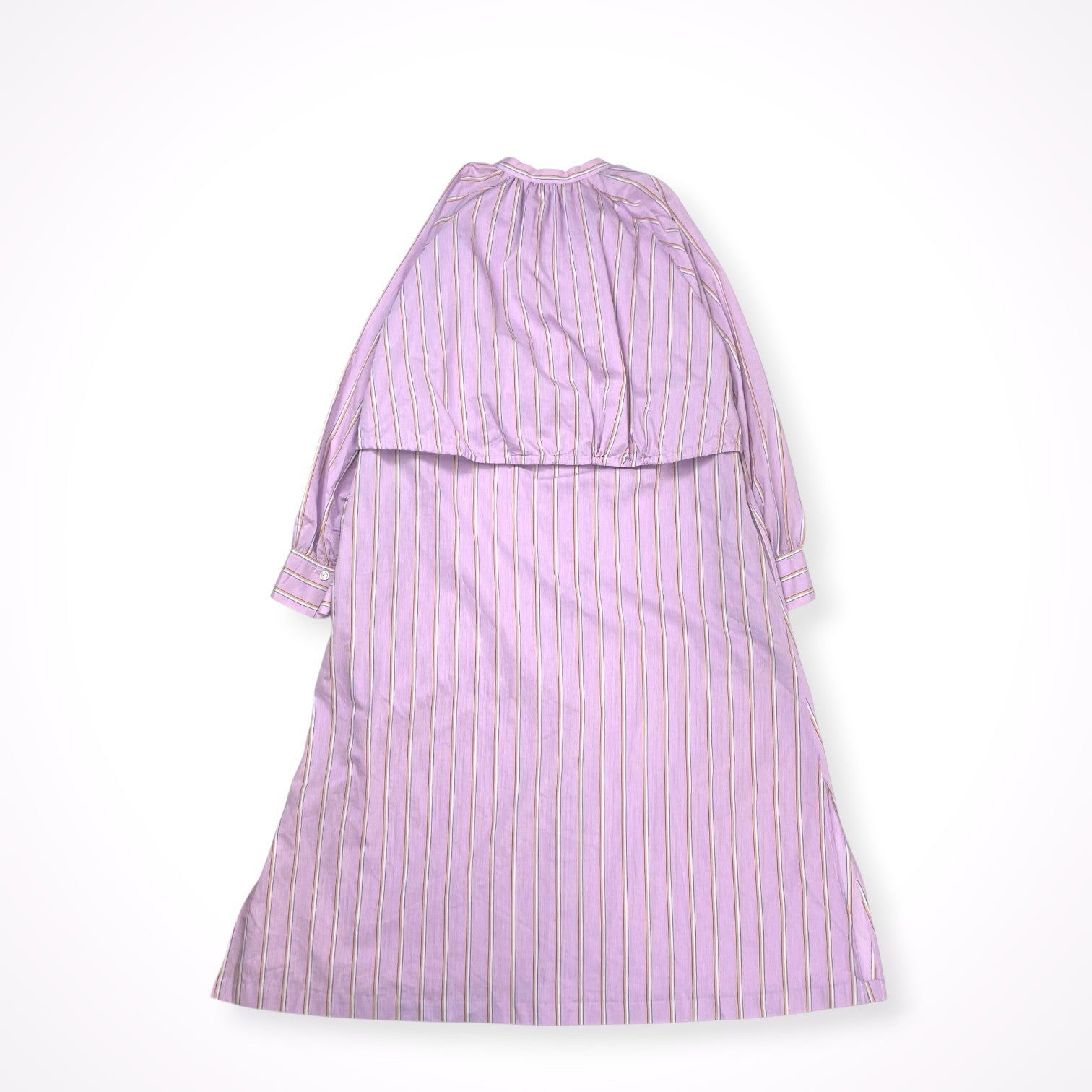自由区 Class Lounge / レイヤード風 ストライプ シャツ ワンピース 参考定価：45,000+tax SIZE:38