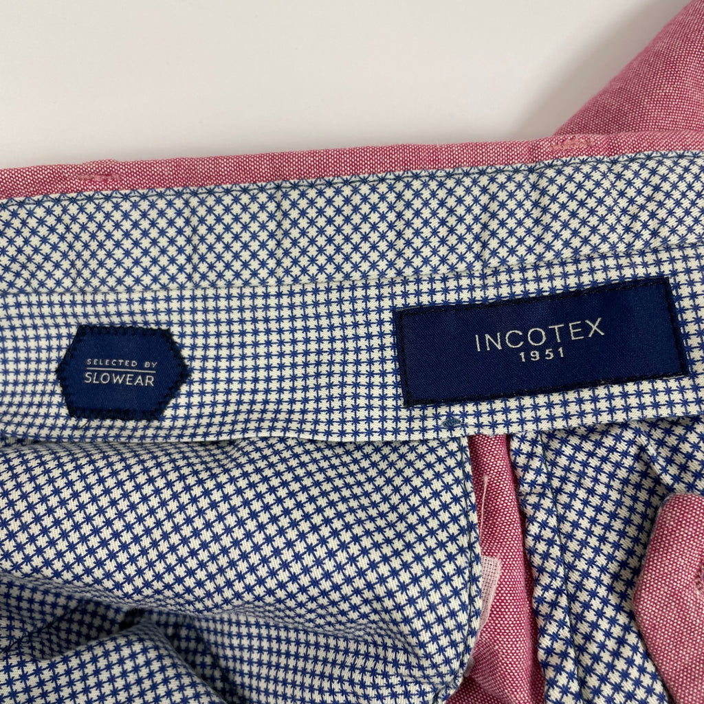 INCOTEX インコテックス / コットンスラックス SLACKS SLIM FIT 001X0 ピンク 参考定価：35,000程度 SIZE:48