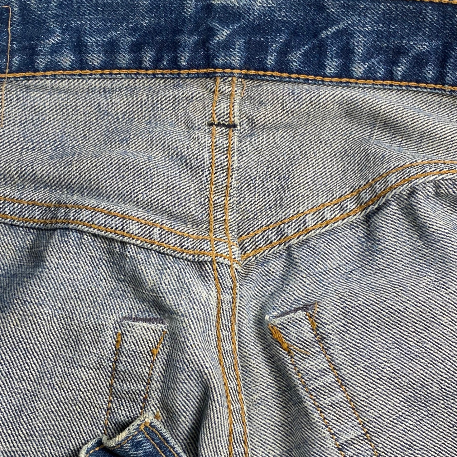 60s Levi's リーバイス / 501 BIG E カットオフ ハーフパンツ イエローステッチ 赤耳 SIZE：W79