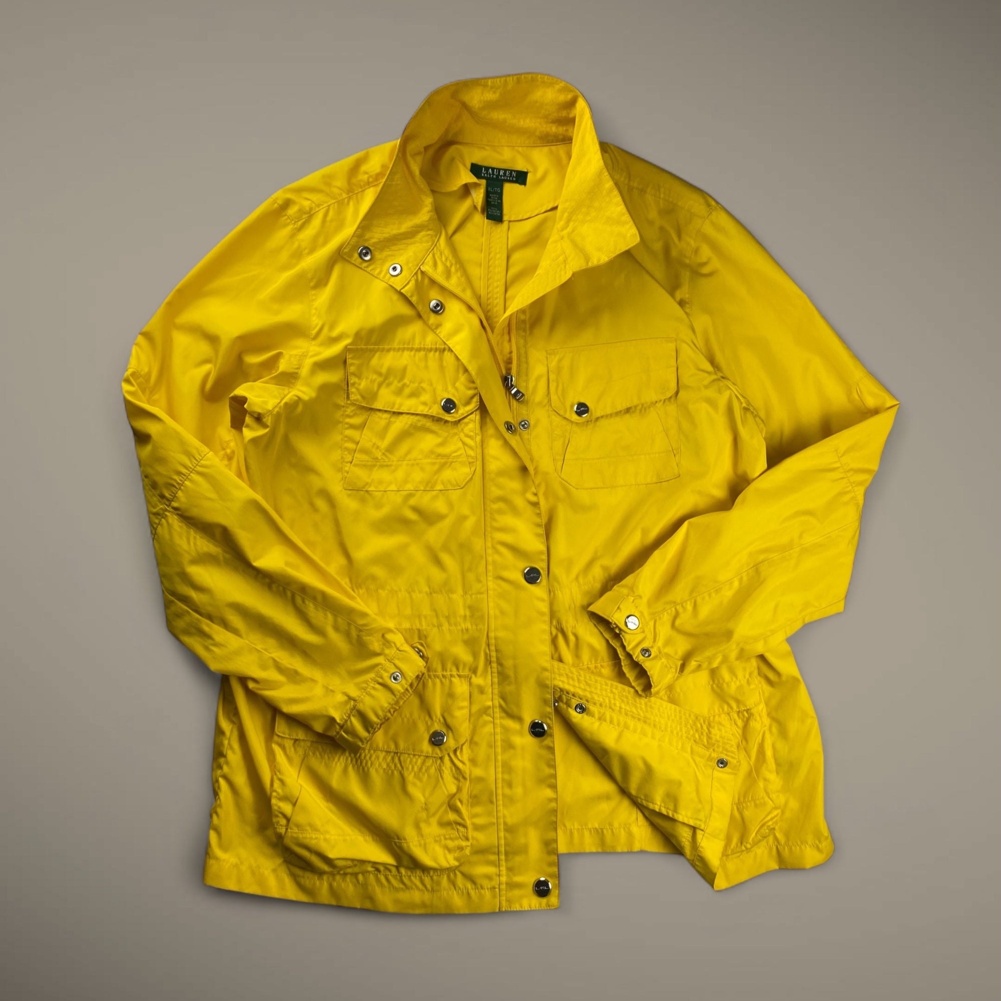 【ユニセックス】 LAUREN RALPH LAUREN ローレン ラルフローレン / ジップアップジャケット 希少デザイン 切替 ステッチ SIZE:XL