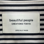 beautiful people / stripe river chin warmer shirt 参考定価：43,000+tax SIZE:40