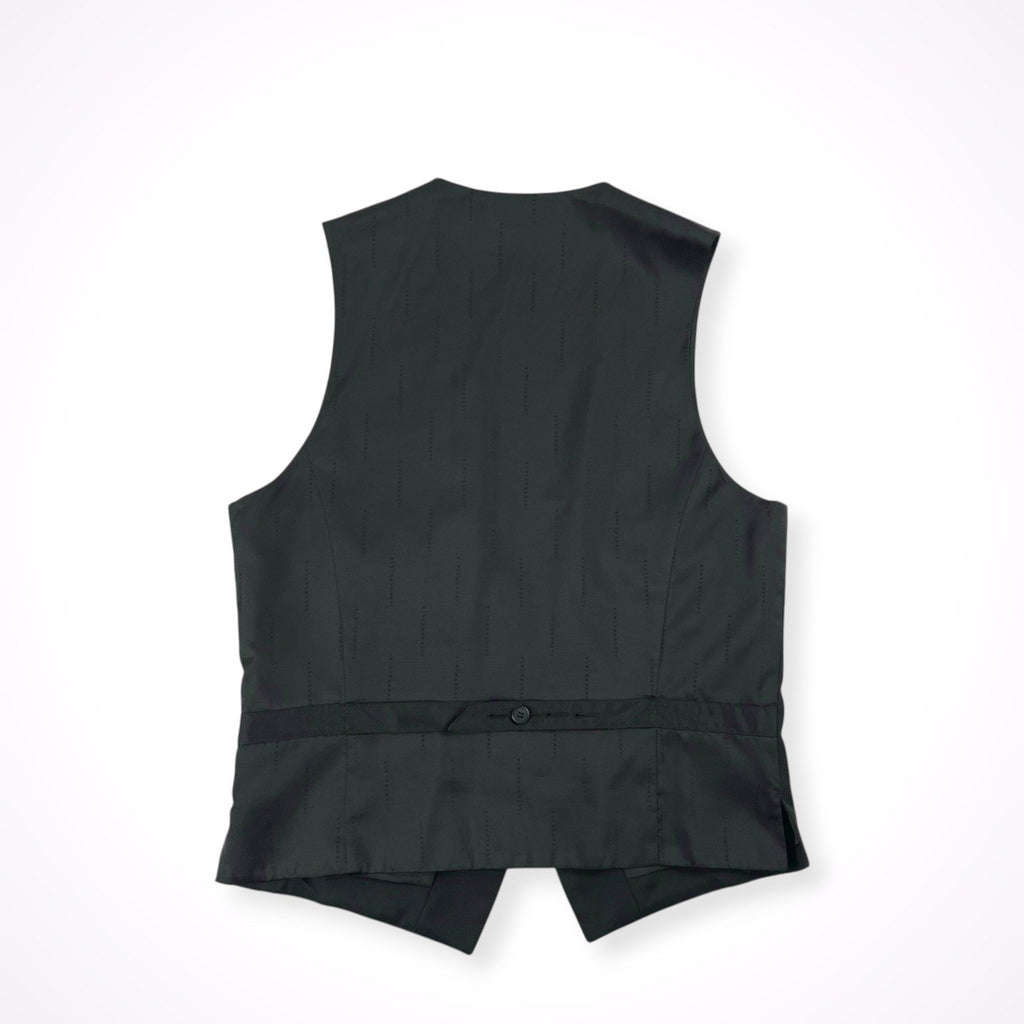 BLACK BARRETT BY Neil Barrett / バックボタン ミニマルベスト ジレ 参考定価：30,000程度 SIZE:3