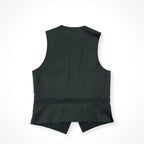 BLACK BARRETT BY Neil Barrett / バックボタン ミニマルベスト ジレ 参考定価：30,000程度 SIZE:3
