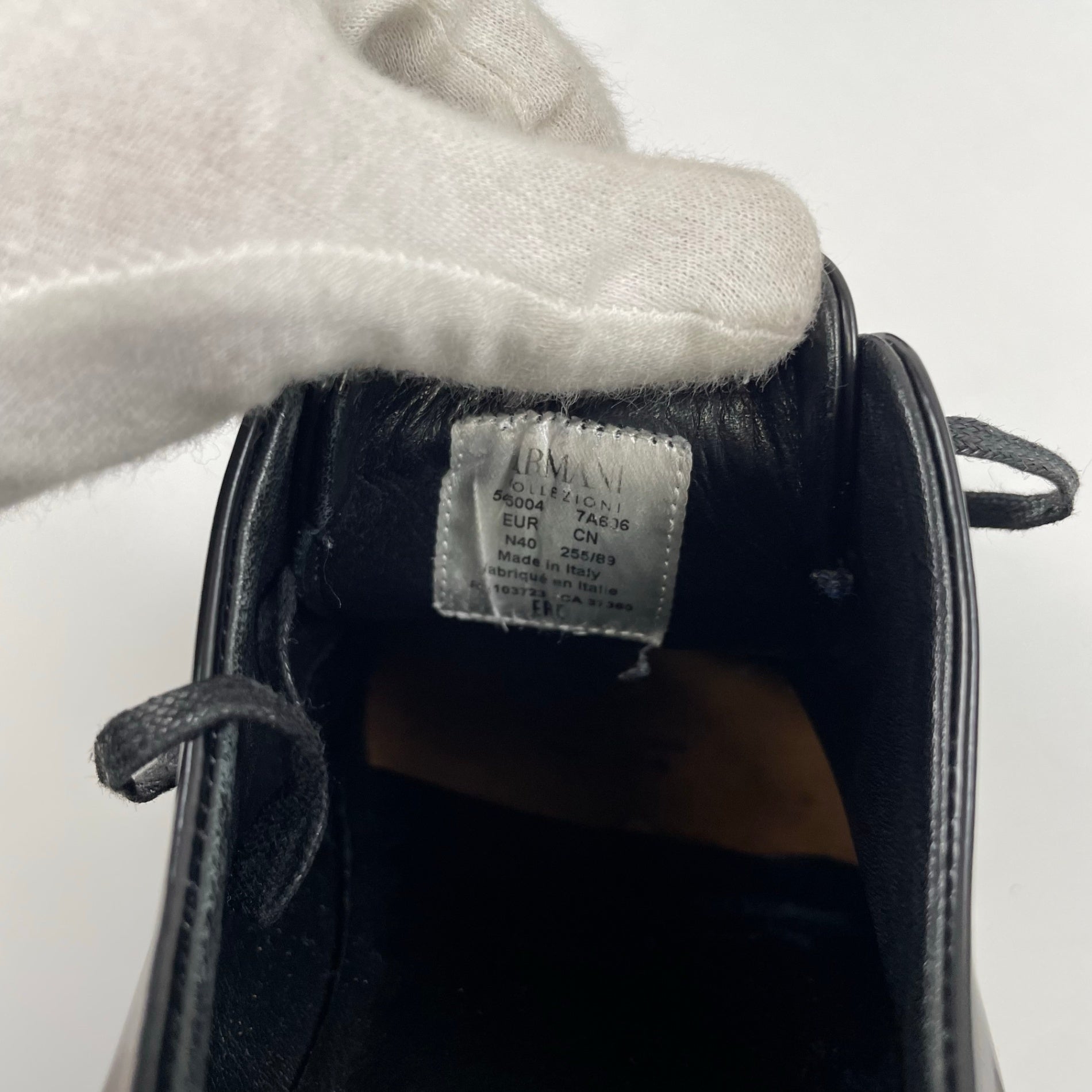 ARMANI COLLEZIONI / プレーントゥシューズ 参考定価：70,000程度 SIZE:25.5cm