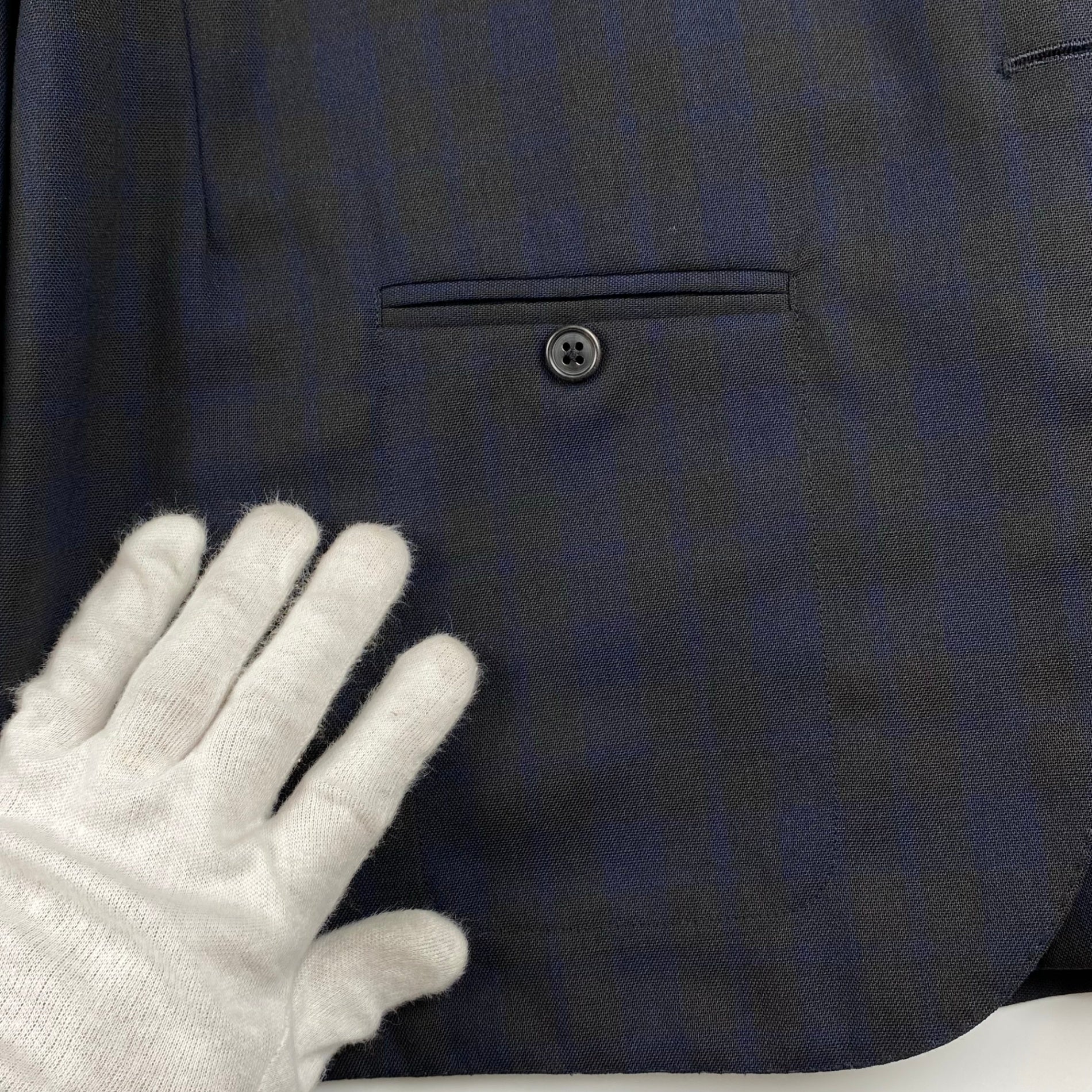 【極美品】 HERMES エルメス / チェック柄 アンコン テーラードジャケット SIZE:48