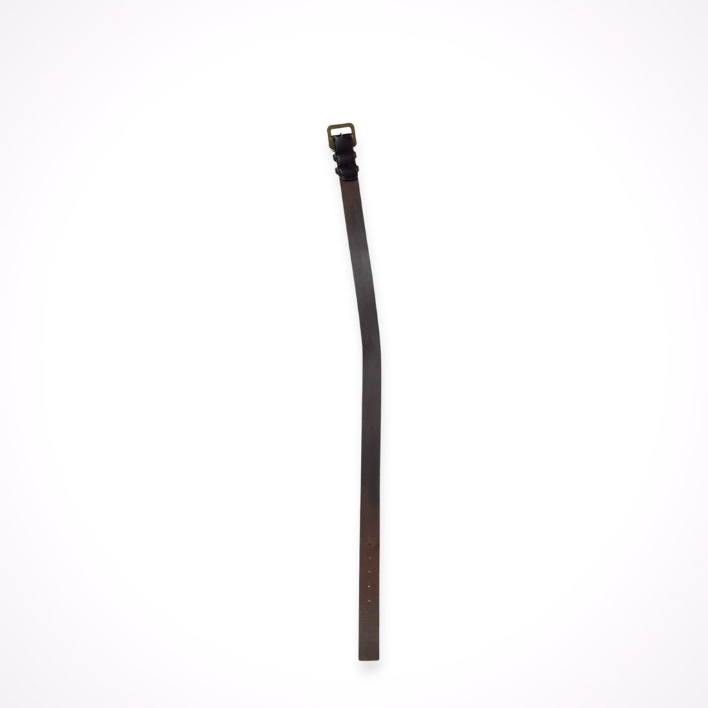 CELINE / ゴールドバックル レザーベルト SIZE:W81-91cm