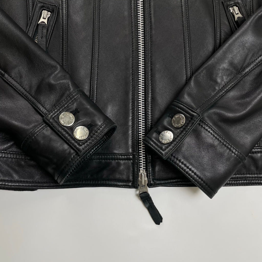 NEUTRAL INFINITY ニュートラルインフィニティ JACKROSE ジャックローズ / レザートラッカージャケット ブラック 参考定価：40,000程度 SIZE:M