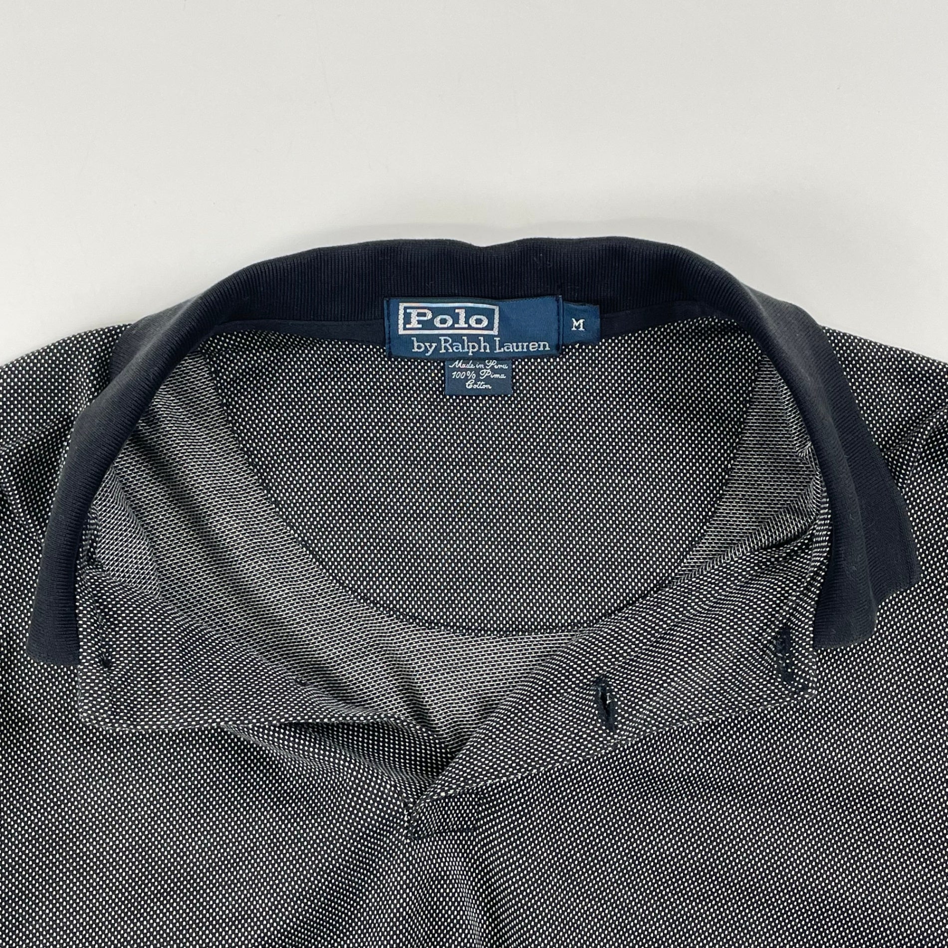 Polo by Ralph lauren / 90s 裾ポニー ピマコットンポロシャツ SIZE：M