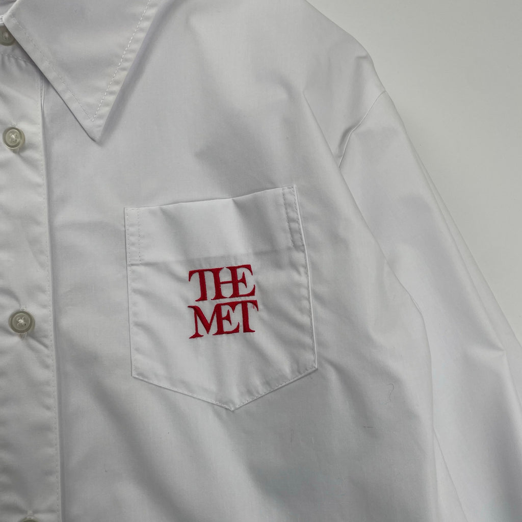 THE MET × LILY BROWN メトロポリタン美術館 リリーブラウン / コラボクロップドシャツ 極美品 参考定価：13,600+tax SIZE:FREE