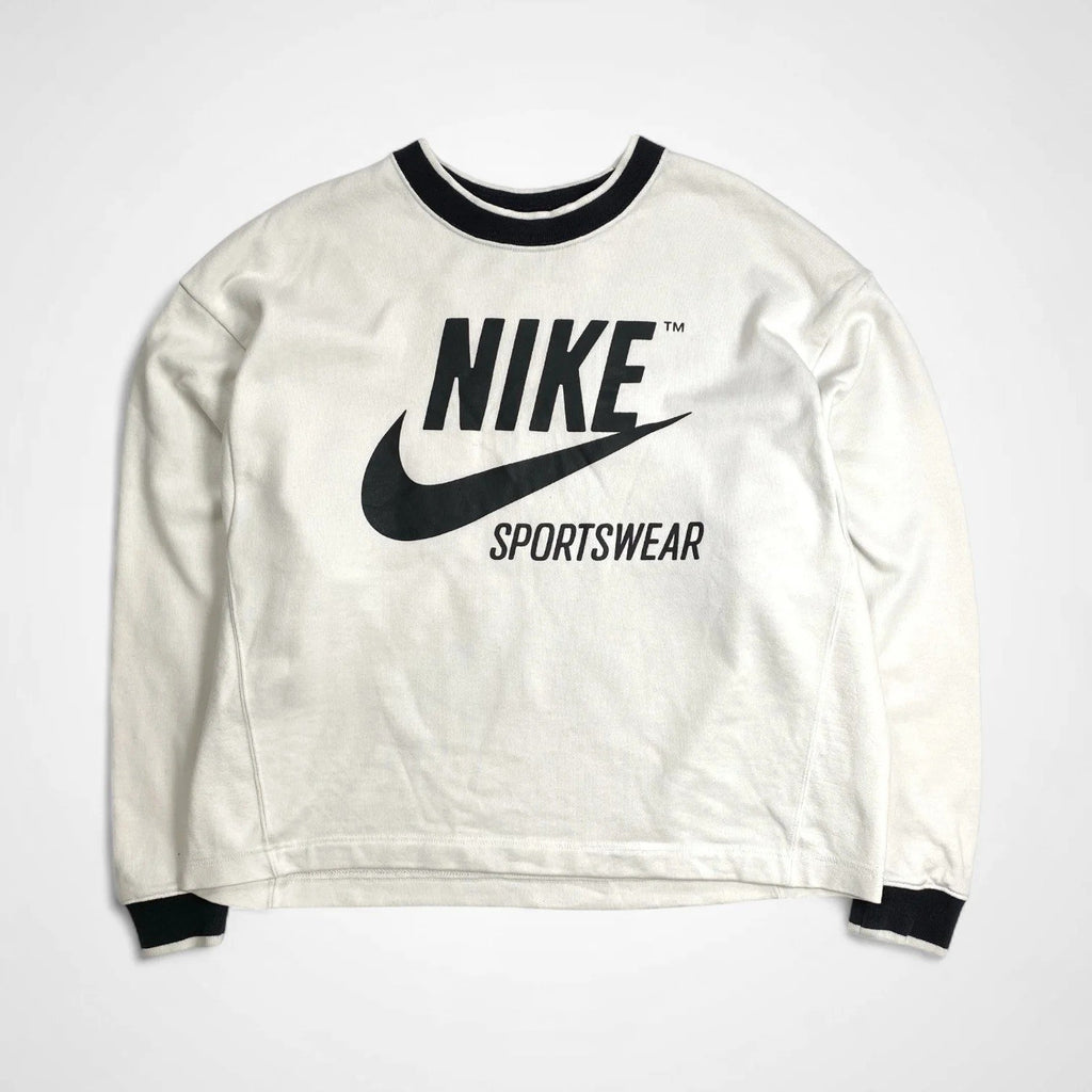 EURO NIKE ユーロ ナイキ / クロップドスウェット 短丈 ロゴ SIZE:L程度