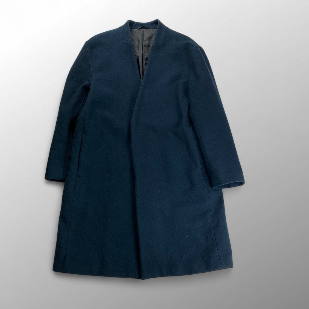 STUDIOUS ストゥディオス / スーパー110sジロンラムメルトンノーカラーコート ネイビー 109551006 SIZE:3