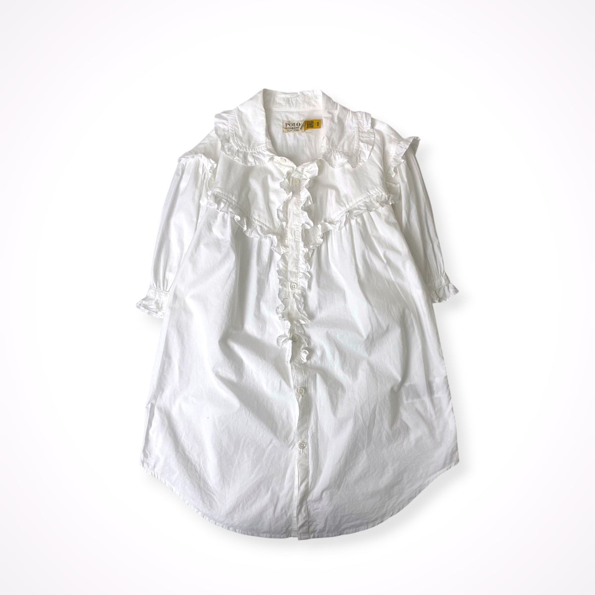 DENIM＆SUPPLY RALPH LAUREN / ピュアコットンフリルシャツ 参考定価：26,000程度 SIZE:4