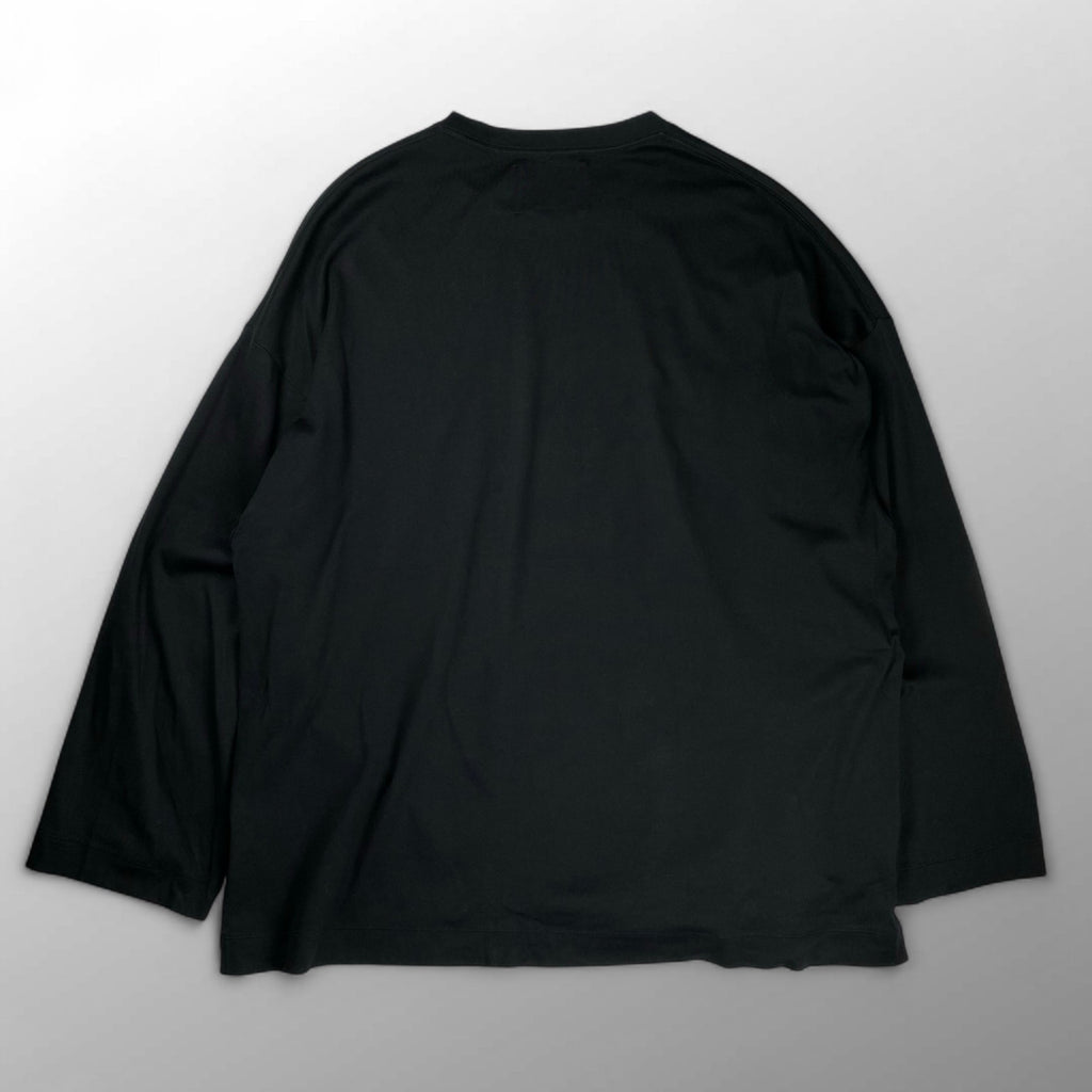 MAISON SPECIAL メゾンスペシャル / LOTUSウルトラファインスムースプライムオーバーロングカットソー ブラック SIZE：46(L程度)